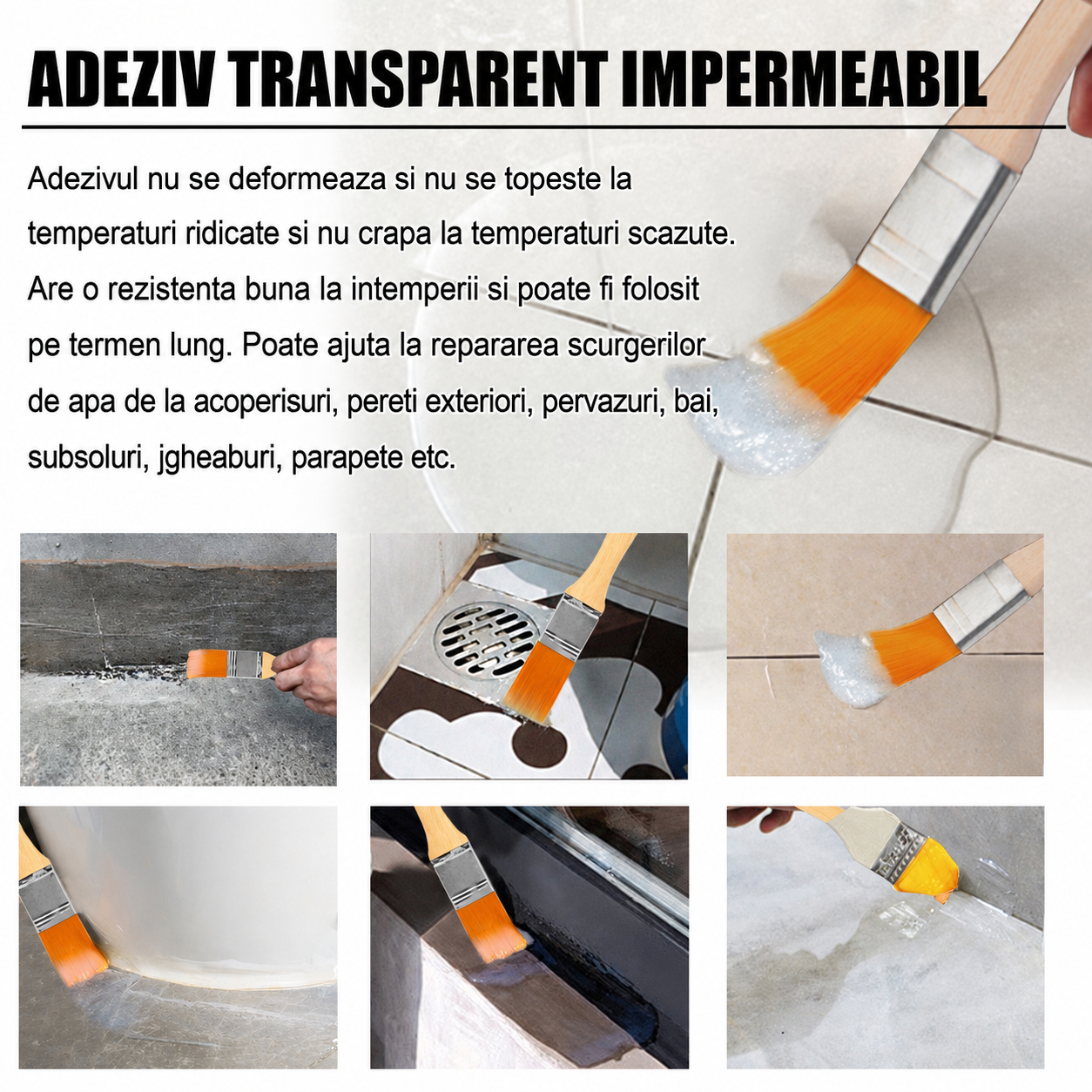 Adeziv Transparent  Impermeabil